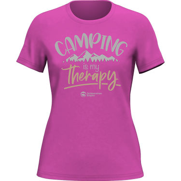Camping Is My Therapy T-Shirt for Women